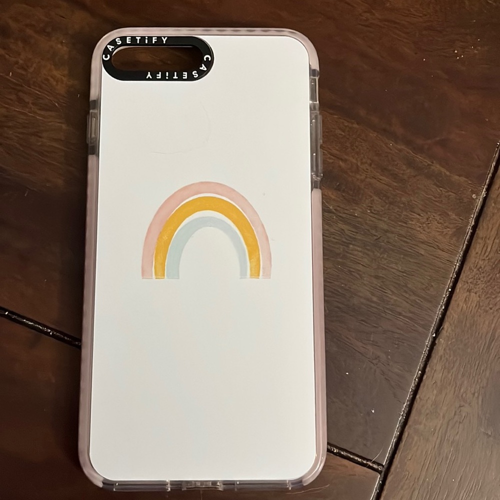 Casetify IPhone 7+ rainbow phone case - perfect condition